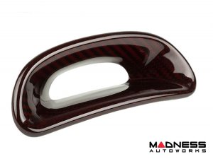 FIAT 500 ABARTH Headrest Inserts - Carbon Fiber (4pc set) - Red Candy